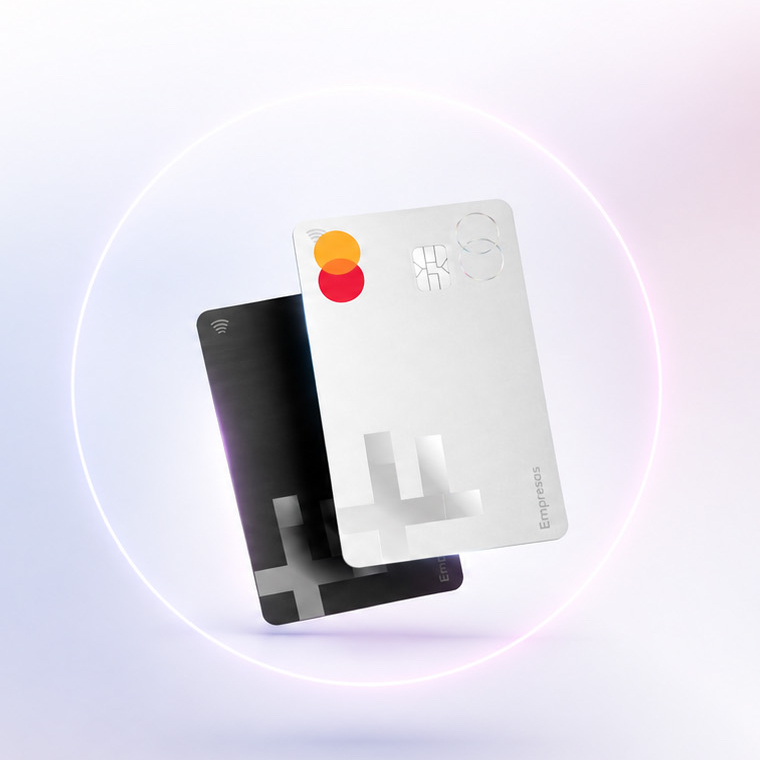 Tarjetas Mastercard empresarial blanca y negra de mas.efe